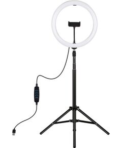 Puluz LED Ring Lamp 30cm with Tripod Mount Up To 1.65m, phone clamp, USB Foto studijai