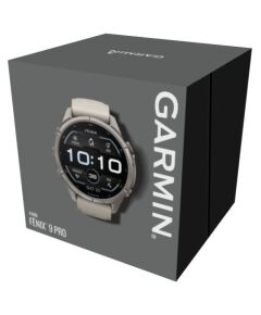 Garmin   Fenix 9 Pro – 43mm
Titanium with Fog Grey/Dark Sandstone Silicone Band Smart-Watch Умные часы