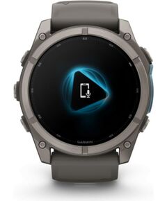 Garmin   Fenix 9 – 51mm
Titanium with Pebble Grey Silicone Band Smart-Watch Умные часы