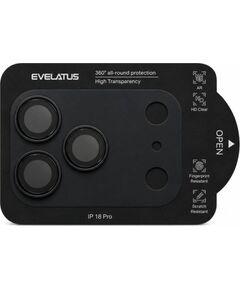 Evelatus Apple  iPhone 18 Pro Full body Camera Lens Protection Premium Black Защитная пленка для экрана