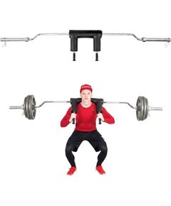 Olimpiskais drošais pietupienu stienis inSPORTline Squabar 239,3 cm / 50 mm, 25,5 kg, līdz 317 kg, ar fiksatoriem Svaru ripas un stieņi