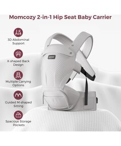 Momcozy nosidełko z siedziskiem biodrowym Air Mesh, szare Новости - Детские товары