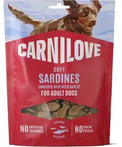 CARNILOVE Dog SOFT snack Sardines enriched with Wild garlic 200 g Suņu barība