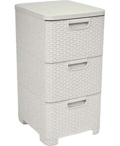 Regał z szufladami 3x14L rattan kremowy 206314 CURVER Аккумуляторы