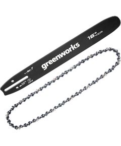 Ķēdes un sliedes komplekts Greenworks R0100817-00; 16''; 40 cm; 3/8'' Zāģu ķēdes un sliedes