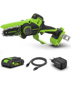 Atzarošanas motorzāģis Greenworks CS1032GA2; 24 V; 10 cm; 1x2,0 Ah akum. Пилы