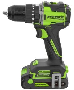 Akumulatora triecienurbjmašīna-skrūvgriezis Greenworks HD560A3; 24 V; 60 Nm; 1x2,0 A akum. Аккумуляторная дрель / шуруповёрты