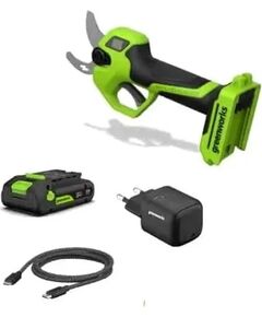 Zaru grieznes Greenworks LP1202A1; 24 V; BL; 1x2,0 Ah akum. Ножницы для травы и кустов