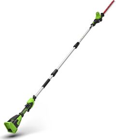 Bezvada dzīvžogu šķēres Greenworks PH24BLTA1; 24 V; 51 cm; 28 mm (bez akumulatora un lādētāja) Dzīvžogu šķēres