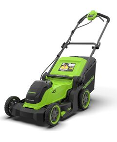 Akumulatora zāles pļāvējs Greenworks LM4104A1; 40 V; 41 cm; BL (bez akumulatora un lādētāja) Zāles pļāvēji