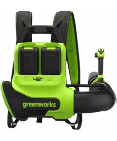 Akumulatora lapu pūtējs Greenworks BL48020A2; 48 V; 2x8,0 Ah akum. Lapu pūtēji 