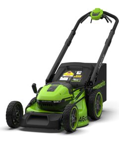 Akumulatora zāles pļāvēja pašgājējs Greenworks LM4602SA1; 48 V; 46 cm (bez akumulatora un lādētāja) Zāles pļāvēji