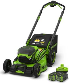 Akumulatora zāles pļāvēja pašgājējs Greenworks LM5306SA2; 60 V; 2x5,0 Ah akum. Газонокосилки