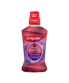 Colgate Max White Purple Reveal Mouthwash - Bělicí ústní voda 500ml Zobu pastas un mutes dobuma skalojamie līdzekļi