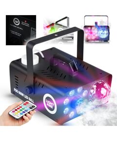LIGHT4ME FOG 600W LED BALL dūmu mašīna ar LED efektu un disko lodi Diskotēku un ballīšu apgaismojums