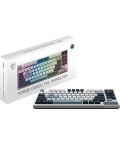 Klaviatūra MSI FORGE GK600 TKL W SKY Gaming Keyboard Wireless Jaunumi - Datori