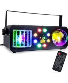 LIGHT4ME PARTY IV V2 daudzfunkcionāls LED gaismas efekts – Derby, lode, Disco, Wash, lāzers Новинки Компьютерная техника