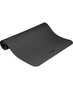 Vingrošanas paklājiņš jogai, pilates, fitnesam, 200x90cm, biezums 1cm, TPE materiāls, melns, REBEL ACTIVE Vingrošanas paklājiņi