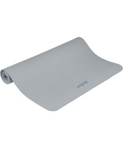 Vingrošanas paklājiņš jogai, pilates, fitnesam, 200x115cm, biezums 1cm, TPE materiāls, pelēks, REBEL ACTIVE Vingrošanas paklājiņi