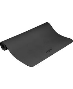 Vingrošanas paklājiņš jogai, pilates, fitnesam, 200x115cm, biezums 1cm, TPE materiāls, melns, REBEL ACTIVE Vingrošanas paklājiņi