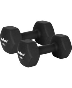 HEX 2x9kg neoprēna čuguna hanteles, REBEL ACTIVE Hanteles  un  komplekti 