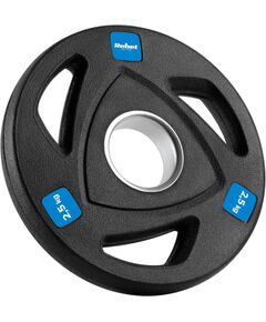 Čuguna olimpisko svaru komplekts ar gumijas pārklājumu 4x2.5kg, diametrs 51mm , REBEL ACTIVE Hanteles