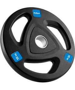 Čuguna olimpisko svaru komplekts ar gumijas pārklājumu 2x15kg, diametrs 51mm , REBEL ACTIVE Hanteles