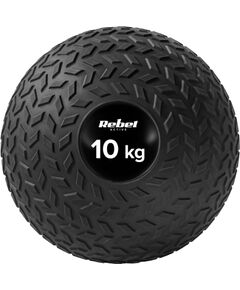 Maza medicīnas bumba rehabilitācijas vingrinājumiem Slam Ball 23cm 10kg, REBEL ACTIVE Pildbumba 