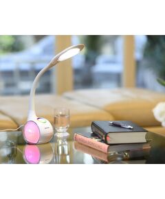 Activejet AJE-RAINBOW RGB table LED lamp with RGB lightning base Biroja galda lampas