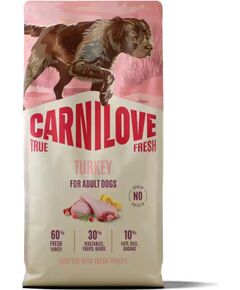CARNILOVE TRUE FRESH  Dog Dry Turkey for Adult All Breeds 12 kg Suņu barība