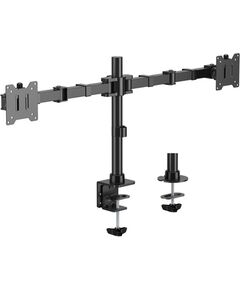 Equip galda turētājs 17"-35"/2TFT 360° ar slodzi 20Kg Black TV un monitoru stiprinājumi, kronšteini