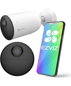 Kamera IP Ezviz Kamera HB3, 3-Megapixel Progressive Scan, 2304 x 1296, AI Human Detection , Micro SD slot for local storage in base (Up to 256G) Video novērošanas kameras