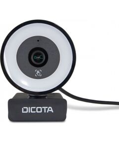 Dicota Webcam Ringlight 5MP black Video novērošanas kameras
