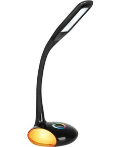 Activejet LED desk lamp VENUS BLACK with RGB base Biroja galda lampas