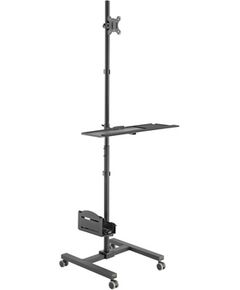 Equip Bodenstandhalter  17"-32"/1TFT   8kg Mob.Workstat.  sw lite Retail TV un monitoru stiprinājumi, kronšteini