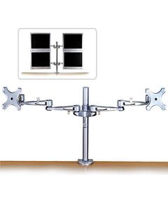 LINDY LCD Dual-Monitorarm modular TV un monitoru stiprinājumi, kronšteini