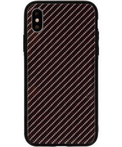 GreenGo Apple  iPhone  XS MAX Carbon Glass Case Black Чехлы - альтернативные