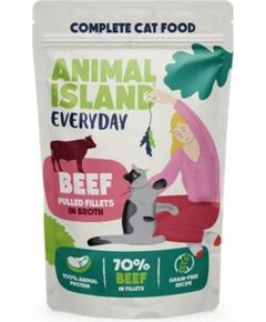 ANIMAL ISLAND Everyday karma mokra wołowina w aromatycznym rosole 85g Barība