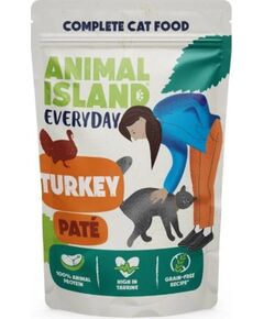 ANIMAL ISLAND Everyday Mokra Karma dla Kota Pasztet Indyk 85g Barība
