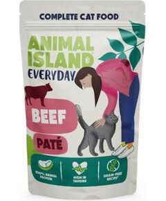 ANIMAL ISLAND Everyday Mokra Karma dla Kota Pasztet Wołowina 85g Barība