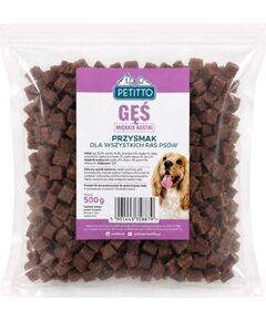 PETITTO - Wapienne kostki z gęsią- dla psa 500g Suņu barība