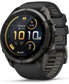GARMIN Fenix 9 Pro 51mm AMOLED inReach, Carbon Gray DLC Titanium Black/Pebble sporta pulkstenis Smart-Watch Умные часы