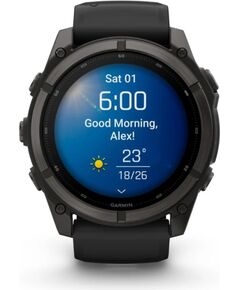 GARMIN Fenix 9 51mm AMOLED, Carbon DLC Black sporta pulkstenis Smart-Watch Умные часы