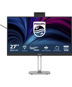 Monitors Philips 27B2U4601H - 4000 Series - Monitor LED - 68.6 cm (27") - 2560 x 1440 QHD @ 120 Hz - IPS - 1500:1 - HDMI, DisplayPort, USB-C Новинки Компьютерная техника