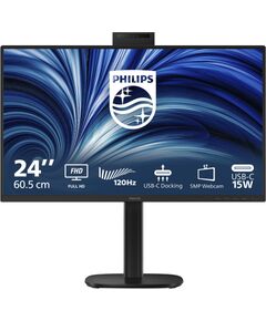 Philips LED-Monitor 1920 x 1080 Full HD (1080p) @ 120 Hz IPS 1500:1 HDMI, DisplayPort, USB-C 24'' Новинки Компьютерная техника