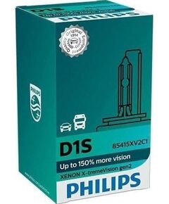 Spuldze Philips D1S 85V/35W +150% 4800K X-TREMEVISION GEN2 Jaunumi - Datori