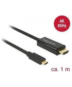 Adapter AV Delock Cable USB Type-Cª male > HDMI male (DP Alt Mode) 4K 60 Hz 1m black Jaunumi - Datori