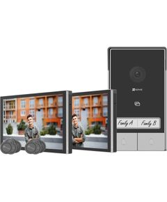 Video durvju tālrunis EZVIZ HP7 ar diviem monitoriem  Video Domofoni