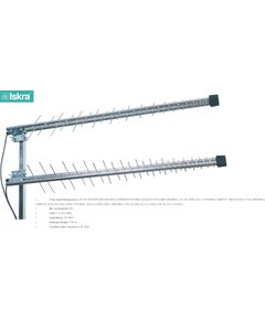 Antenna ISKRA P-60 5G U-MIMO +RG59 2x10m+2xSMA Silver Jaunumi - Audio-Video
