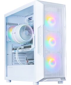 Zalman I3 NEO V2,  ATX Mid Tower PC Case, 4 x 120mm RGB Fans, White Datoru korpusi
